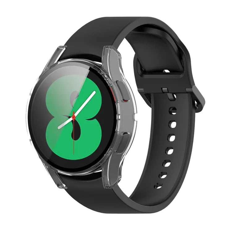 Samsung Galaxy Watch FE 40mm用PC＋強化ガラスフィルム一体型ウォッチ保護ケース