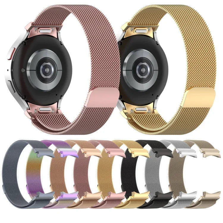 ミラノマグネティッククイックリリースステンレススチールウォッチバンド, Samsung Galaxy Watch FE 40mm用, Samsung Galaxy Watch 7 40 / 44mm用