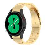 三連ビーズステンレススチールメタルウォッチストラップ、Samsung Galaxy Watch Ultra 47mm / Ultra 2025用、Samsung Galaxy Watch FE 40mm用、Samsung Galaxy Watch 7 40 / 44mm用