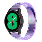 三連ビーズステンレススチールメタルウォッチストラップ、Samsung Galaxy Watch Ultra 47mm / Ultra 2025用、Samsung Galaxy Watch FE 40mm用、Samsung Galaxy Watch 7 40 / 44mm用