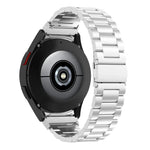三連ビーズステンレススチールメタルウォッチストラップ、Samsung Galaxy Watch Ultra 47mm / Ultra 2025用、Samsung Galaxy Watch FE 40mm用、Samsung Galaxy Watch 7 40 / 44mm用