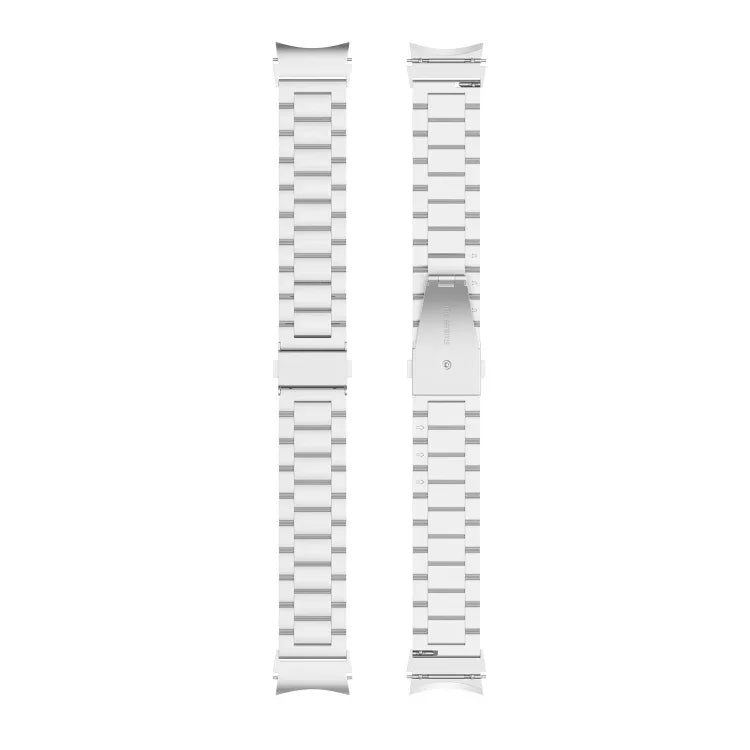 三連ビーズステンレススチールメタルウォッチストラップ、Samsung Galaxy Watch Ultra 47mm / Ultra 2025用、Samsung Galaxy Watch FE 40mm用、Samsung Galaxy Watch 7 40 / 44mm用