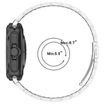 For Samsung Galaxy Watch Ultra 47mm Three Beads Stainless Steel Metal Watch Band, Silver, Black, Gold, Rose Gold