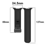 For Samsung Galaxy Watch Ultra 47mm Magnetic Folding Buckle Silicone Leather Watch Band, Black, Gray, Orange, Green, Light Brown, Dark Blue