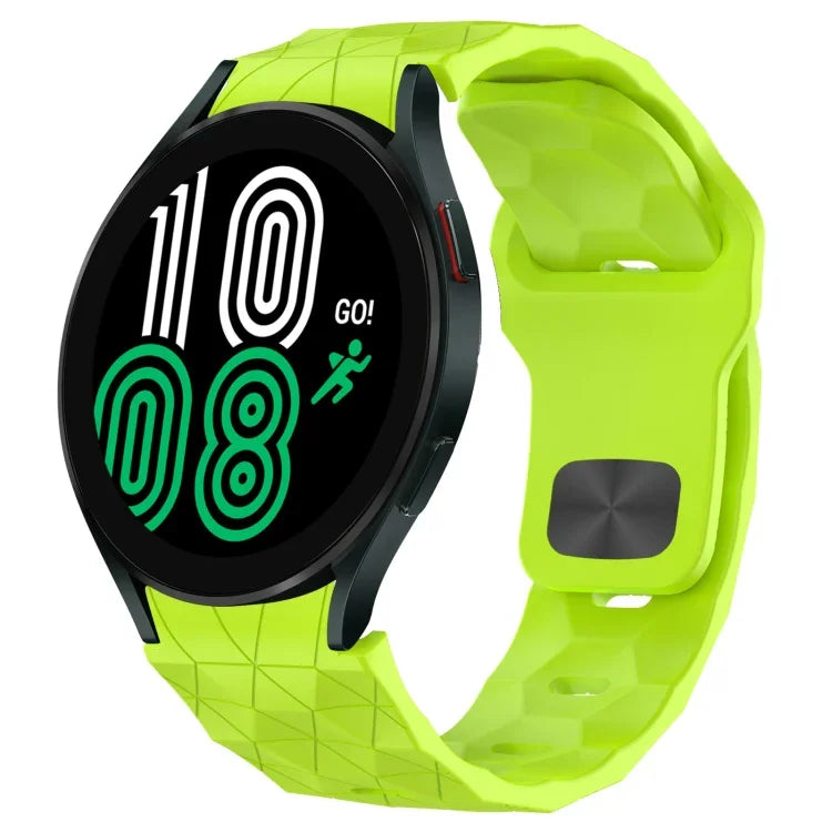 Football Texture Reverse Buckle Silicone Watch Band, For Samsung Galaxy Watch 4 44mm, For Samsung Galaxy Watch 4 40mm, For Samsung  Galaxy Watch 4 Classic 46mm, For Samsung  Galaxy Watch 4 Classic 42mm