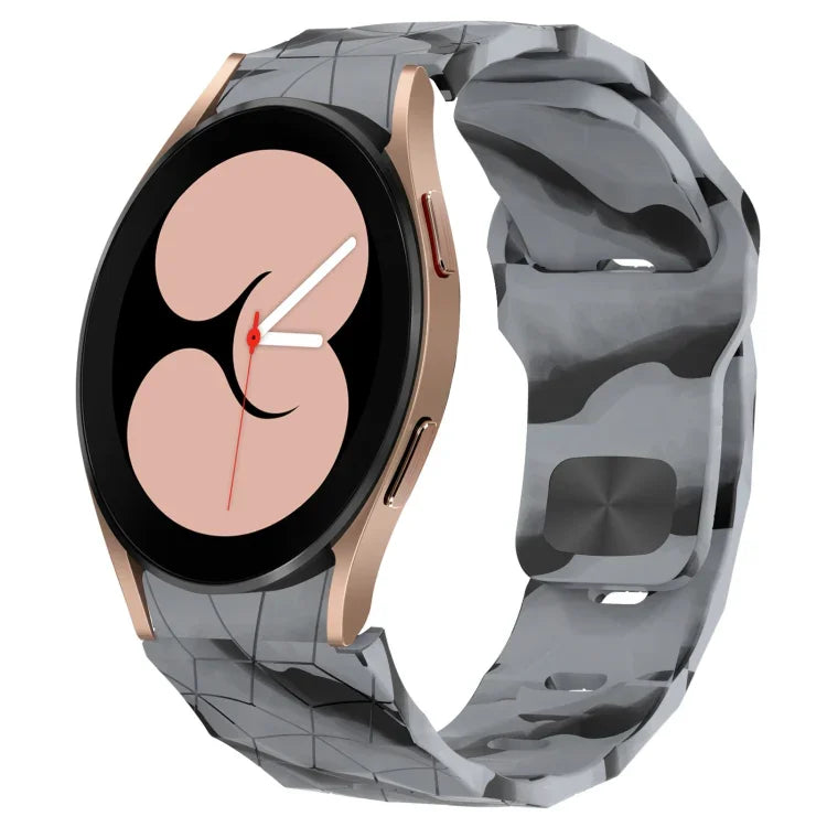 Football Texture Reverse Buckle Silicone Watch Band, For Samsung Galaxy Watch 4 44mm, For Samsung Galaxy Watch 4 40mm, For Samsung  Galaxy Watch 4 Classic 46mm, For Samsung  Galaxy Watch 4 Classic 42mm