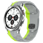 Football Texture Reverse Buckle Silicone Watch Band, For Samsung Galaxy Watch 4 44mm, For Samsung Galaxy Watch 4 40mm, For Samsung  Galaxy Watch 4 Classic 46mm, For Samsung  Galaxy Watch 4 Classic 42mm