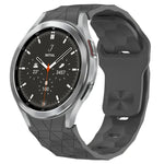 Football Texture Reverse Buckle Silicone Watch Band, For Samsung Galaxy Watch 4 44mm, For Samsung Galaxy Watch 4 40mm, For Samsung  Galaxy Watch 4 Classic 46mm, For Samsung  Galaxy Watch 4 Classic 42mm