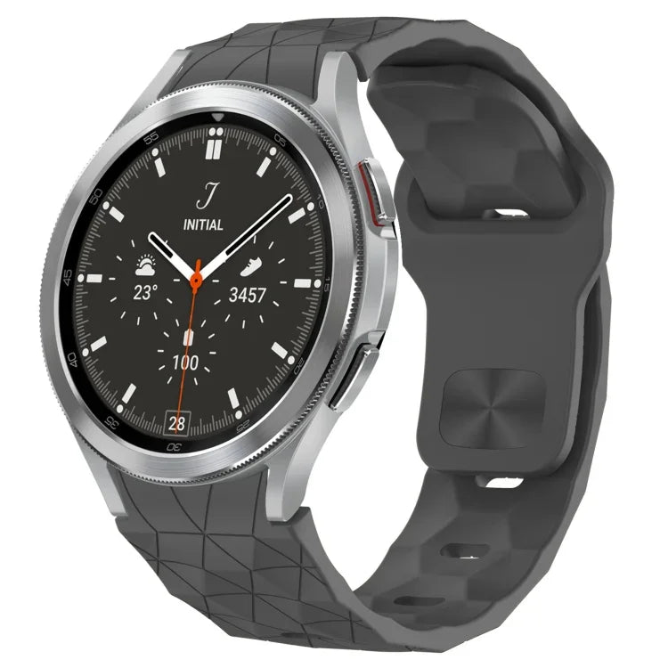 Football Texture Reverse Buckle Silicone Watch Band, For Samsung Galaxy Watch 4 44mm, For Samsung Galaxy Watch 4 40mm, For Samsung  Galaxy Watch 4 Classic 46mm, For Samsung  Galaxy Watch 4 Classic 42mm