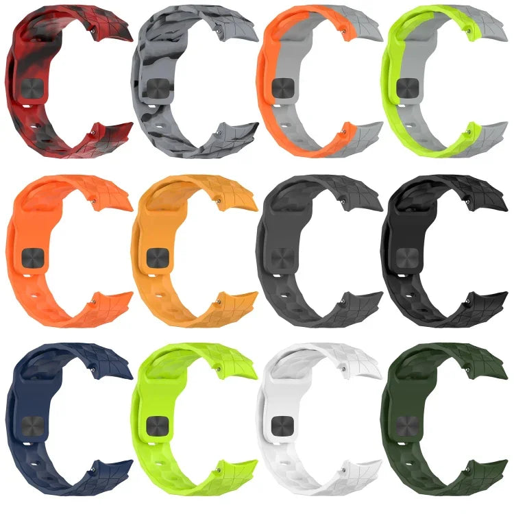 Football Texture Reverse Buckle Silicone Watch Band, For Samsung Galaxy Watch 4 44mm, For Samsung Galaxy Watch 4 40mm, For Samsung  Galaxy Watch 4 Classic 46mm, For Samsung  Galaxy Watch 4 Classic 42mm