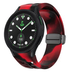 リチャードマグネティック折りたたみブラックバックルシリコンウォッチバンド、Samsung Galaxy Watch 6 40 / 44mm用、Samsung Galaxy Watch 5 Pro ゴルフエディション用、Samsung Galaxy Watch 5 ゴルフエディション用