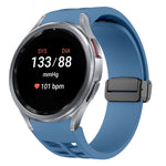 リチャードマグネティック折りたたみブラックバックルシリコンウォッチバンド、Samsung Galaxy Watch FE 40mm用、Samsung Galaxy Watch 7 40 / 44mm用、Samsung Galaxy Watch 6 クラシック 43 / 47mm用