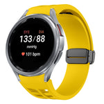 リチャードマグネティック折りたたみブラックバックルシリコンウォッチバンド、Samsung Galaxy Watch FE 40mm用、Samsung Galaxy Watch 7 40 / 44mm用、Samsung Galaxy Watch 6 クラシック 43 / 47mm用