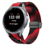 リチャードマグネティック折りたたみブラックバックルシリコンウォッチバンド、Samsung Galaxy Watch FE 40mm用、Samsung Galaxy Watch 7 40 / 44mm用、Samsung Galaxy Watch 6 クラシック 43 / 47mm用