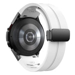 リチャードマグネティック折りたたみブラックバックルシリコンウォッチバンド、Samsung Galaxy Watch 6 40 / 44mm用、Samsung Galaxy Watch 5 Pro ゴルフエディション用、Samsung Galaxy Watch 5 ゴルフエディション用