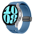 リチャードマグネティック折りたたみブラックバックルシリコンウォッチバンド、Samsung Galaxy Watch 6 40 / 44mm用、Samsung Galaxy Watch 5 Pro ゴルフエディション用、Samsung Galaxy Watch 5 ゴルフエディション用