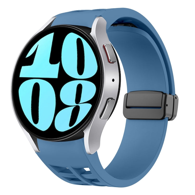 リチャードマグネティック折りたたみブラックバックルシリコンウォッチバンド、Samsung Galaxy Watch 6 40 / 44mm用、Samsung Galaxy Watch 5 Pro ゴルフエディション用、Samsung Galaxy Watch 5 ゴルフエディション用
