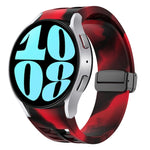 リチャードマグネティック折りたたみブラックバックルシリコンウォッチバンド、Samsung Galaxy Watch 6 40 / 44mm用、Samsung Galaxy Watch 5 Pro ゴルフエディション用、Samsung Galaxy Watch 5 ゴルフエディション用