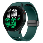 リチャードマグネティック折りたたみブラックバックルシリコンウォッチバンド、Samsung Galaxy Watch 5 40 / 44mm用、Samsung Galaxy Watch 5 Pro 45mm用、Samsung Galaxy Watch 4 40 / 44mm用