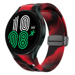 リチャードマグネティック折りたたみブラックバックルシリコンウォッチバンド、Samsung Galaxy Watch 5 40 / 44mm用、Samsung Galaxy Watch 5 Pro 45mm用、Samsung Galaxy Watch 4 40 / 44mm用
