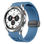 リチャードマグネット折りたたみブラックバックルシリコンウォッチバンド Samsung Galaxy Watch 4 classic 42 / 46mm用