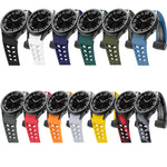 リチャードマグネティック折りたたみブラックバックルシリコンウォッチバンド、Samsung Galaxy Watch 6 40 / 44mm用、Samsung Galaxy Watch 5 Pro ゴルフエディション用、Samsung Galaxy Watch 5 ゴルフエディション用