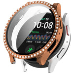 シングルロウ ダイヤモンド PC + 強化フィルム 一体型ウォッチ保護ケース Samsung Galaxy Watch 7 44mm用, Samsung Galaxy Watch 7 40mm用