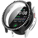 シングルロウ ダイヤモンド PC + 強化フィルム 一体型ウォッチ保護ケース Samsung Galaxy Watch 7 44mm用, Samsung Galaxy Watch 7 40mm用