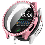 シングルロウ ダイヤモンド PC + 強化フィルム 一体型ウォッチ保護ケース Samsung Galaxy Watch 7 44mm用, Samsung Galaxy Watch 7 40mm用