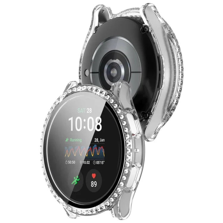 シングルロウ ダイヤモンド PC + 強化フィルム 一体型ウォッチ保護ケース Samsung Galaxy Watch 7 44mm用, Samsung Galaxy Watch 7 40mm用