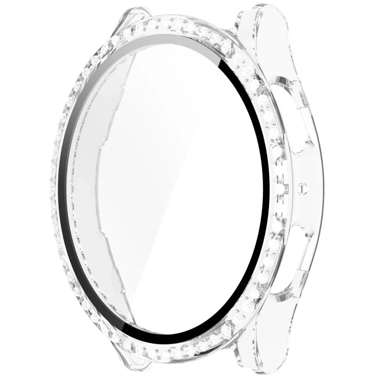 シングルロウ ダイヤモンド PC + 強化フィルム 一体型ウォッチ保護ケース Samsung Galaxy Watch 7 44mm用, Samsung Galaxy Watch 7 40mm用