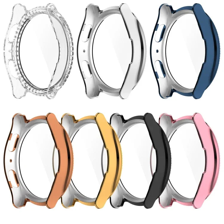 シングルロウ ダイヤモンド PC + 強化フィルム 一体型ウォッチ保護ケース Samsung Galaxy Watch 7 44mm用, Samsung Galaxy Watch 7 40mm用