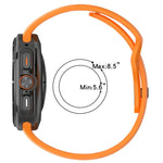 Samsung Galaxy Watch Ultra 47mm 用 ホールスタイル スクエアバックル 無地シリコンウォッチバンド