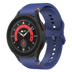 フラット縫製デザイン シリコンウォッチバンド Sansung Galaxy Watch5 Pro 45mm用, Fou Samsung Galaxy Watch 4 40 / 44mm用, Samsung Galaxy Watch 4 Classic 42 / 46mm用