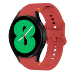 フラット縫製デザイン シリコンウォッチバンド Sansung Galaxy Watch5 Pro 45mm用, Fou Samsung Galaxy Watch 4 40 / 44mm用, Samsung Galaxy Watch 4 Classic 42 / 46mm用