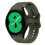 フラット縫製デザイン シリコンウォッチバンド Sansung Galaxy Watch5 Pro 45mm用, Fou Samsung Galaxy Watch 4 40 / 44mm用, Samsung Galaxy Watch 4 Classic 42 / 46mm用