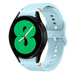 フラット縫製デザイン シリコンウォッチバンド Sansung Galaxy Watch5 Pro 45mm用, Fou Samsung Galaxy Watch 4 40 / 44mm用, Samsung Galaxy Watch 4 Classic 42 / 46mm用
