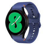 フラット縫製デザイン シリコンウォッチバンド Sansung Galaxy Watch5 Pro 45mm用, Fou Samsung Galaxy Watch 4 40 / 44mm用, Samsung Galaxy Watch 4 Classic 42 / 46mm用