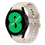 フラット縫製デザイン シリコンウォッチバンド Sansung Galaxy Watch5 Pro 45mm用, Fou Samsung Galaxy Watch 4 40 / 44mm用, Samsung Galaxy Watch 4 Classic 42 / 46mm用