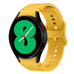 フラット縫製デザイン シリコンウォッチバンド Sansung Galaxy Watch5 Pro 45mm用, Fou Samsung Galaxy Watch 4 40 / 44mm用, Samsung Galaxy Watch 4 Classic 42 / 46mm用