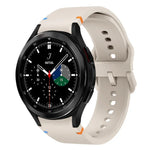 フラット縫製デザイン シリコンウォッチバンド Sansung Galaxy Watch5 Pro 45mm用, Fou Samsung Galaxy Watch 4 40 / 44mm用, Samsung Galaxy Watch 4 Classic 42 / 46mm用