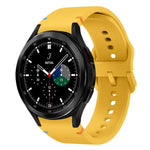 フラット縫製デザイン シリコンウォッチバンド Sansung Galaxy Watch5 Pro 45mm用, Fou Samsung Galaxy Watch 4 40 / 44mm用, Samsung Galaxy Watch 4 Classic 42 / 46mm用