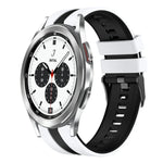 20mm ツートーンスポーツシリコンウォッチバンド、Samsung Galaxy Watch 4 Classic 42mm用、Samsung Galaxy Watch Active 2 44mm用、Samsung Galaxy Watch Active 2 40mm用
