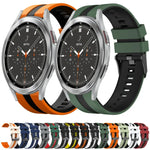 20mm ツートーンスポーツシリコンウォッチバンド、Samsung Galaxy Watch 4 Classic 42mm用、Samsung Galaxy Watch Active 2 44mm用、Samsung Galaxy Watch Active 2 40mm用