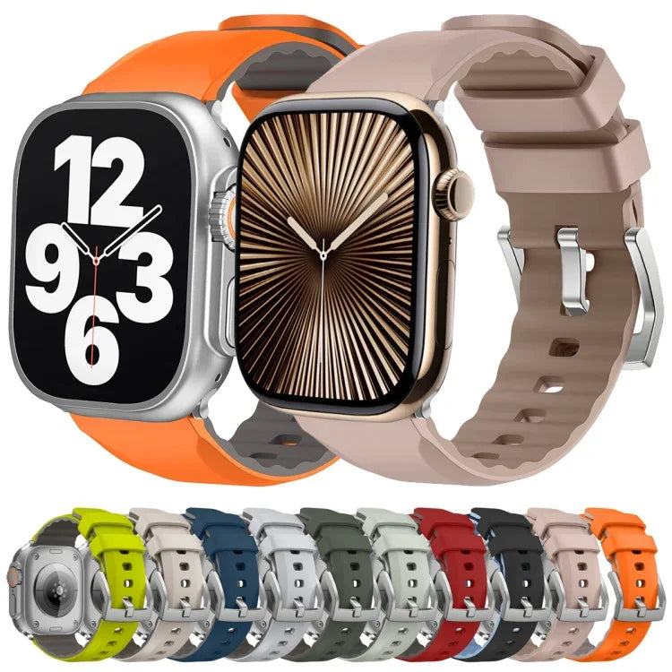 ツートンカラーシリコンウォッチバンド、Apple Watch Series 4 44mm用、Apple Watch Series 4 40mm用