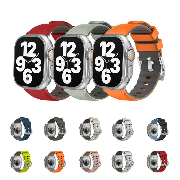 ツートンカラーシリコンウォッチバンド、Apple Watch Series 4 44mm用、Apple Watch Series 4 40mm用
