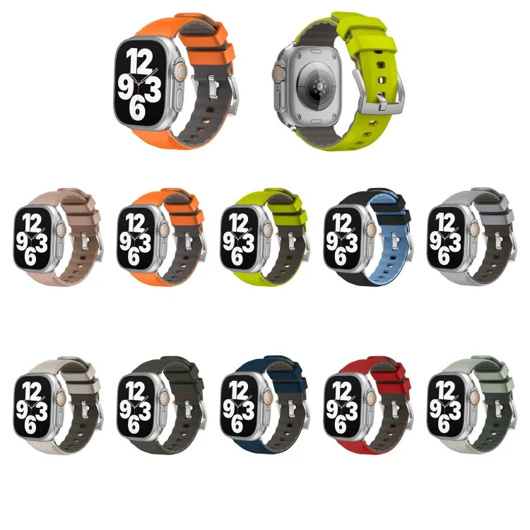 ツートンカラーシリコンウォッチバンド、Apple Watch Series 4 44mm用、Apple Watch Series 4 40mm用