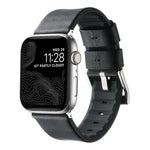 本革ハイブリッドシリコンウォッチバンド、Apple Watch Series 10 46mm用、Apple Watch Series 10 42mm用、Apple Watch SE 2023 44mm用、Apple Watch SE 2023 40mm用、Apple Watch Ultra 2 49mm用、Apple Watch Series 9 45mm用