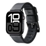 本革ハイブリッドシリコンウォッチバンド、Apple Watch Series 10 46mm用、Apple Watch Series 10 42mm用、Apple Watch SE 2023 44mm用、Apple Watch SE 2023 40mm用、Apple Watch Ultra 2 49mm用、Apple Watch Series 9 45mm用