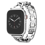 クイックリリース メタルチェーンウォッチバンド、Apple Watch SE 2022 44mm用、Apple Watch Series 7 41mm用、Apple Watch Series 7 45mm用、Apple Watch Series 6 40mm用、Apple Watch Series 6 44mm用、Apple Watch Series 5 44mm用、Apple Watch Series 5 40mm用...